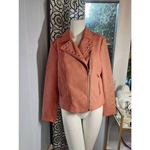 BB Dakota Faux Leather Studded Jacket